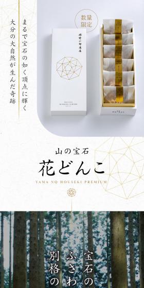 山の宝石 花どんこのLPデザイン（カラフル系）スマホ版