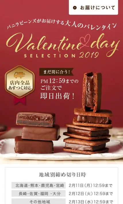 バレンタインデーセレクション2019｜バニラビーンズ様のLP制作実績