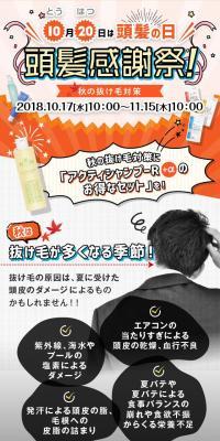 頭髪感謝祭～秋の抜け毛対策～のLPデザイン（イベント・キャンペーン・体験／ホワイト系／信頼・安心系）スマホ版