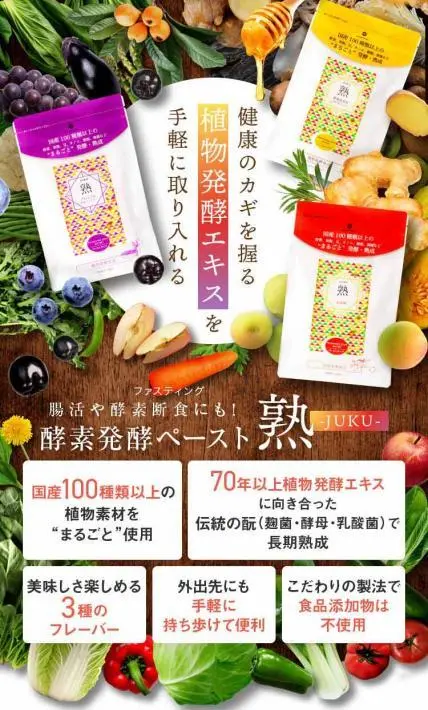 酵素発酵ペースト塾-JUKU-｜大和酵素株式会社様のLP制作実績