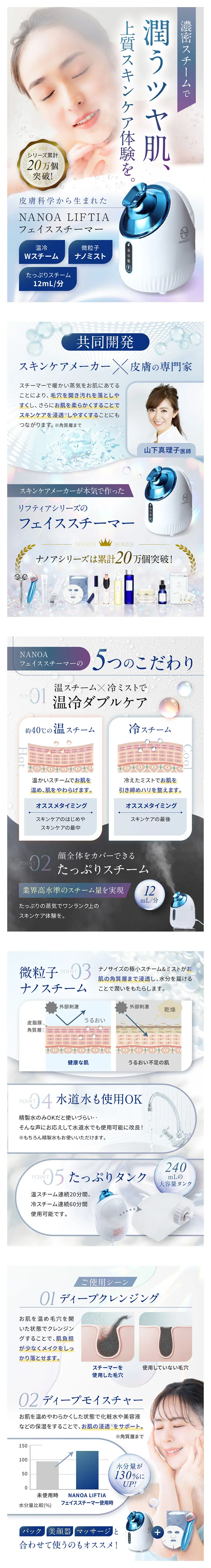 NANOA LIFTIA フェイススチーマー_sp_1