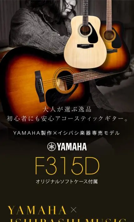 YAMAHA F315D｜イシバシ楽器店株式会社様のLP制作実績