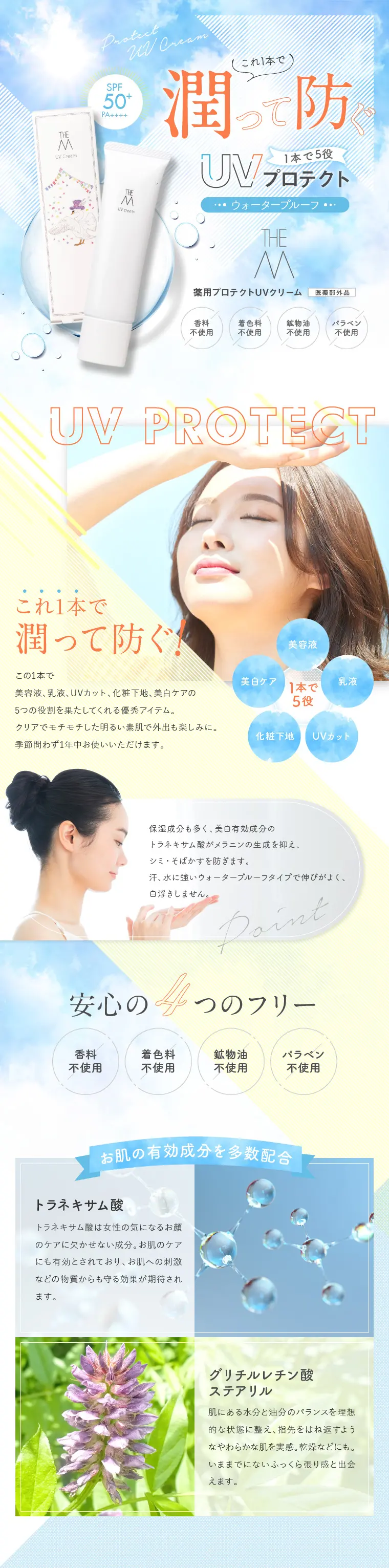 THE M 薬用プロテクトUVクリーム_sp_1