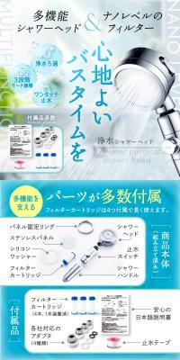 浄水シャワーヘッドのLPデザイン（玩具・ホビー・フィギュア／ブルー系／清潔系）スマホ版