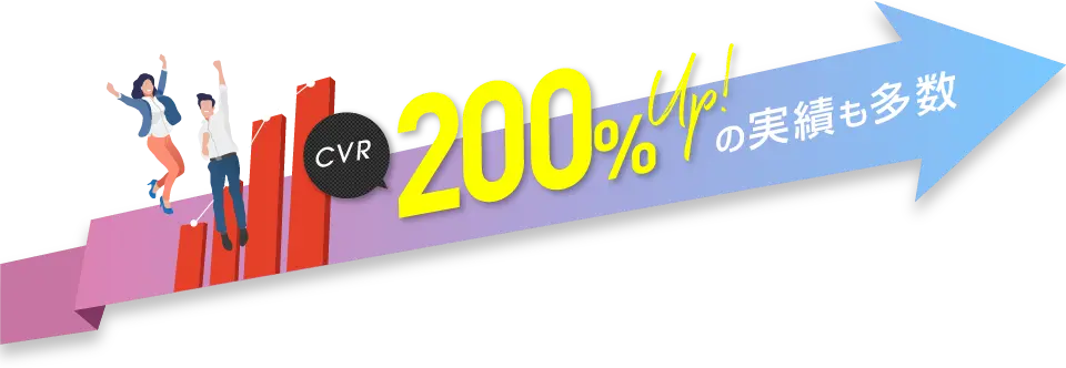 LP制作でCVR200%UPの実績も多数