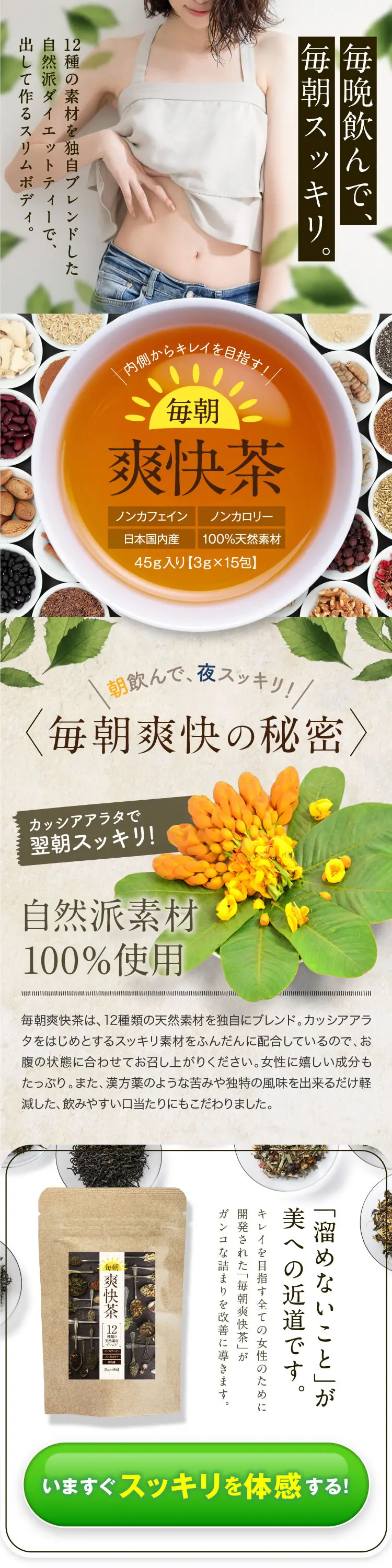 ライトプランのスマホLP実寸サンプル（約3,000px・2画面相当）